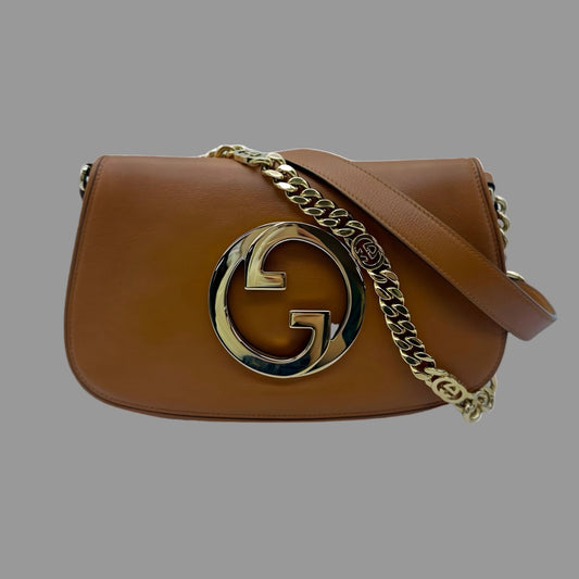 Gucci Blondie 2-Way Shoulder Bag Leather Caramel – Good Condition | L’LUXE Authentic’s