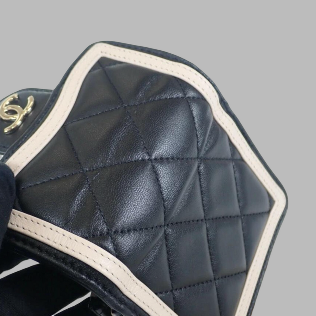 Chanel Mini Matelassé Lambskin Chain Clutch Authentic Previously Owned