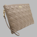 Dior Large Leather Caro Daily Pouch Authentic Previously Owned