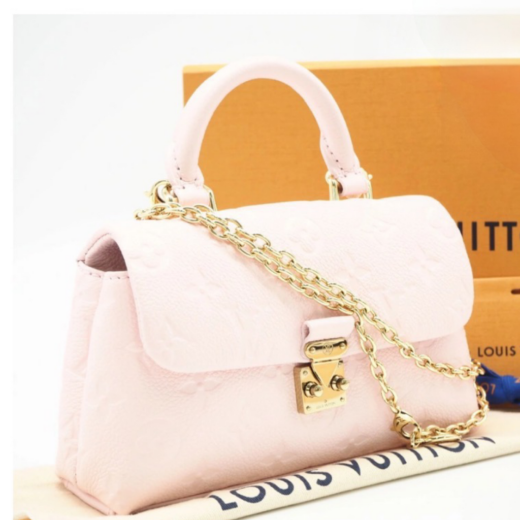 Louis Vuitton Nano Malletree Pink Calf Leather Bag – Unused / Excellent Condition previously Owned Authentic