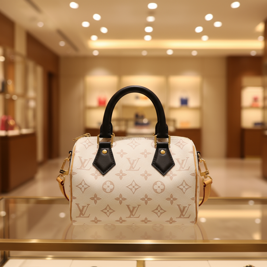 LOUIS VUITTON – Speedy Bandoulière 20 – Monogram Dune Canvas Unused / Excellent ✨Previously Owned Condition ~27%off MSRP