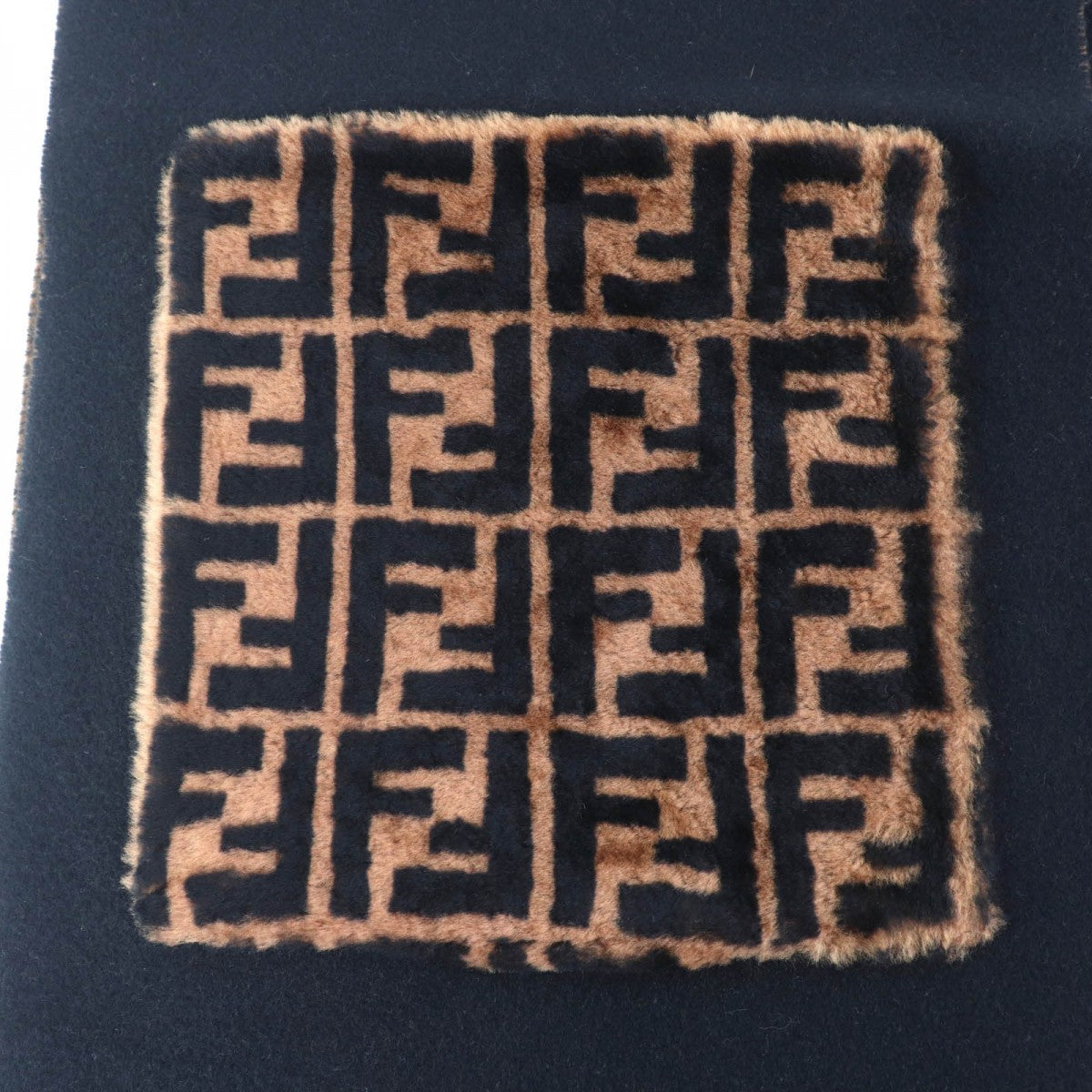 FENDI  Wool-Cashmere Scarf Black / Brown – 100% Authentic Excellent ✨Previously Owned Condition ~25% Off MSRP