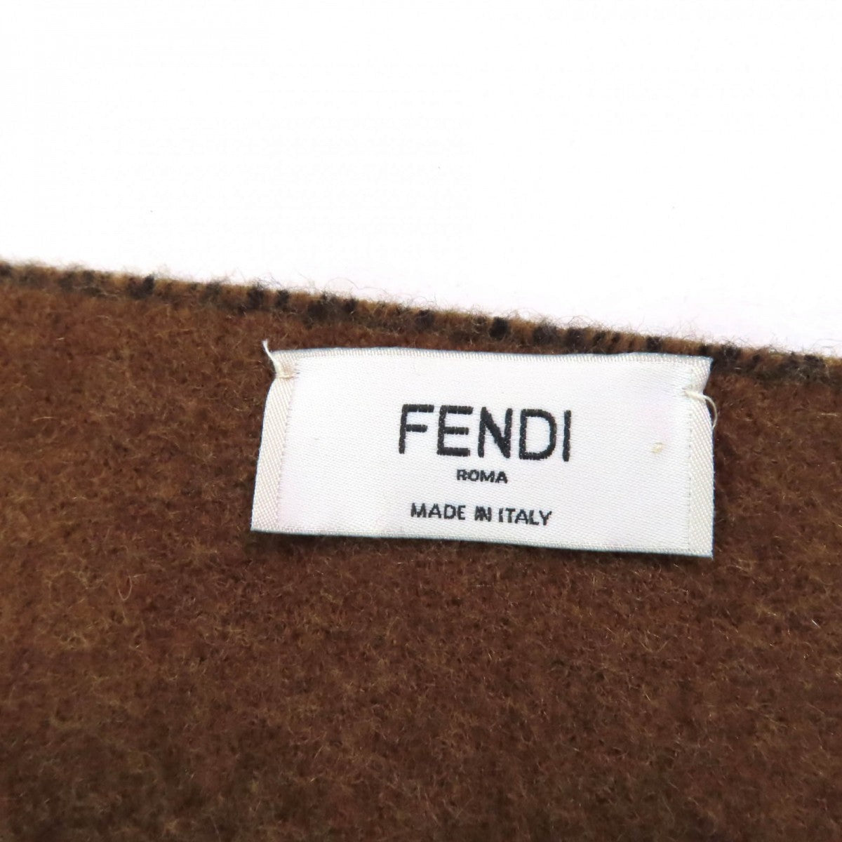 FENDI  Wool-Cashmere Scarf Black / Brown – 100% Authentic Excellent ✨Previously Owned Condition ~25% Off MSRP