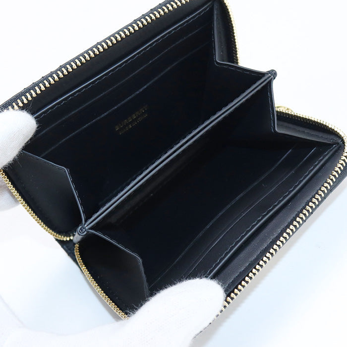 BURBERRY – Quilted Roller Zip Coin Case Wallet  100% Authentic ✨Previously owned Excellent Condition~34% Off MSRP