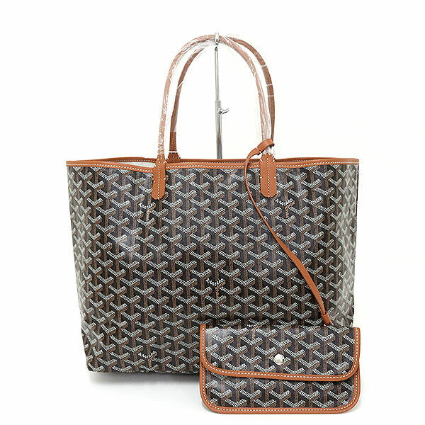 GOYARD – Saint Louis PM Tote – Black Goyardine Canvas –