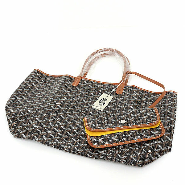 GOYARD – Saint Louis PM Tote – Black Goyardine Canvas –
