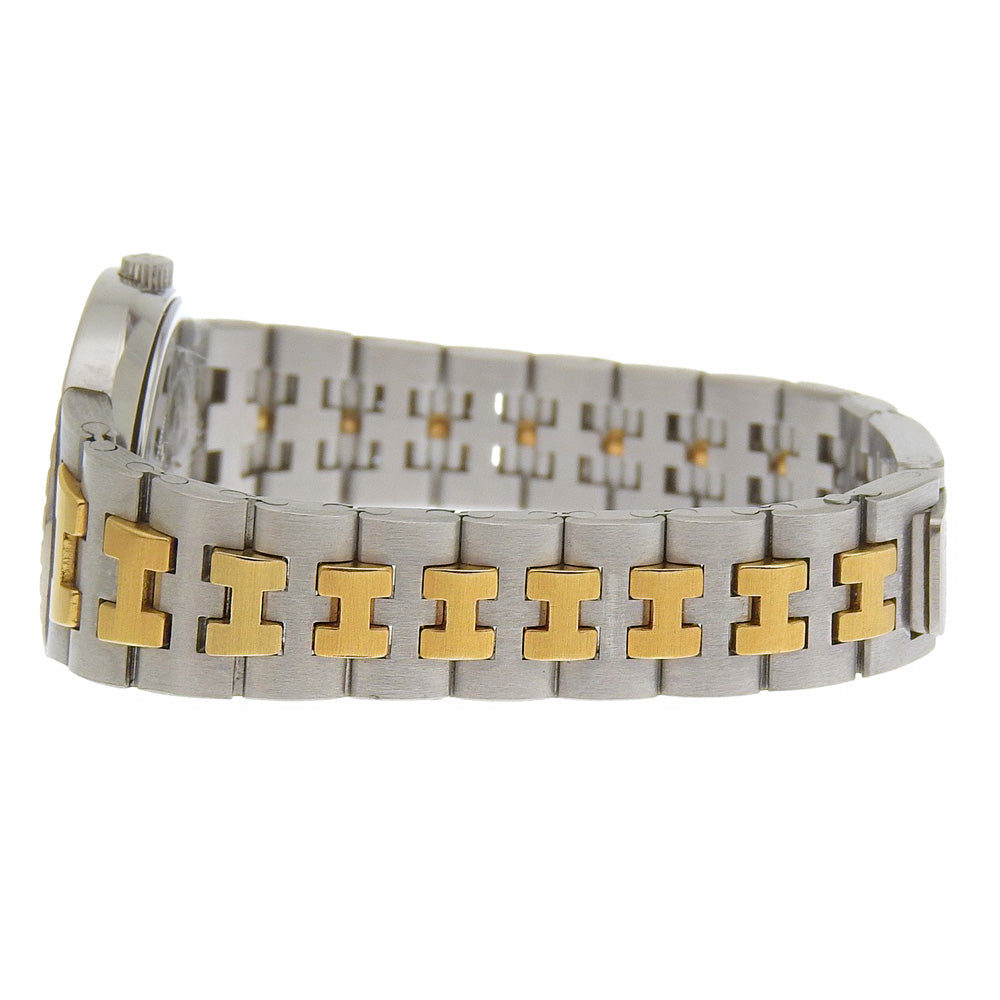 HERMÈS – Stainless Steel & Gold-Plated Quartz Watch – White Dial – Women’s Serie Model – 100% Authentic ✨Previously Owned Very Good Condition ~31% Off MSRP