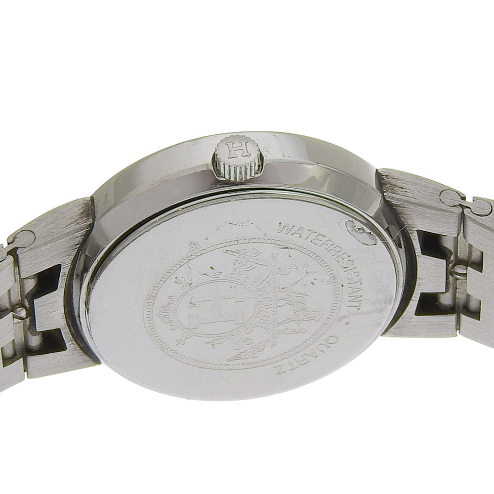 HERMÈS – Stainless Steel & Gold-Plated Quartz Watch – White Dial – Women’s Serie Model – 100% Authentic ✨Previously Owned Very Good Condition ~31% Off MSRP