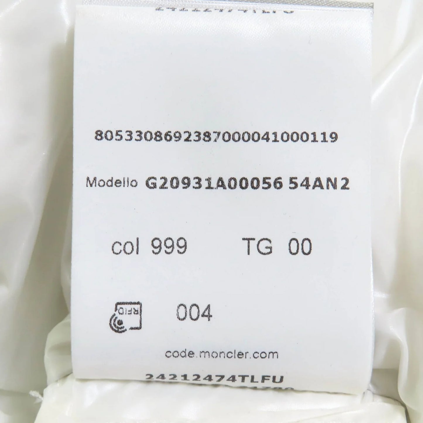 MONCLER – CELEPINE Down Jacket – Black Nylon – Women’s Size 00 –