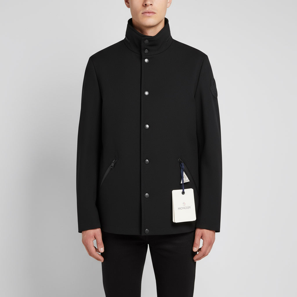 MONCLER – RANCE Mountain Hoodie – Black Polyester – Men’s Size 0 –