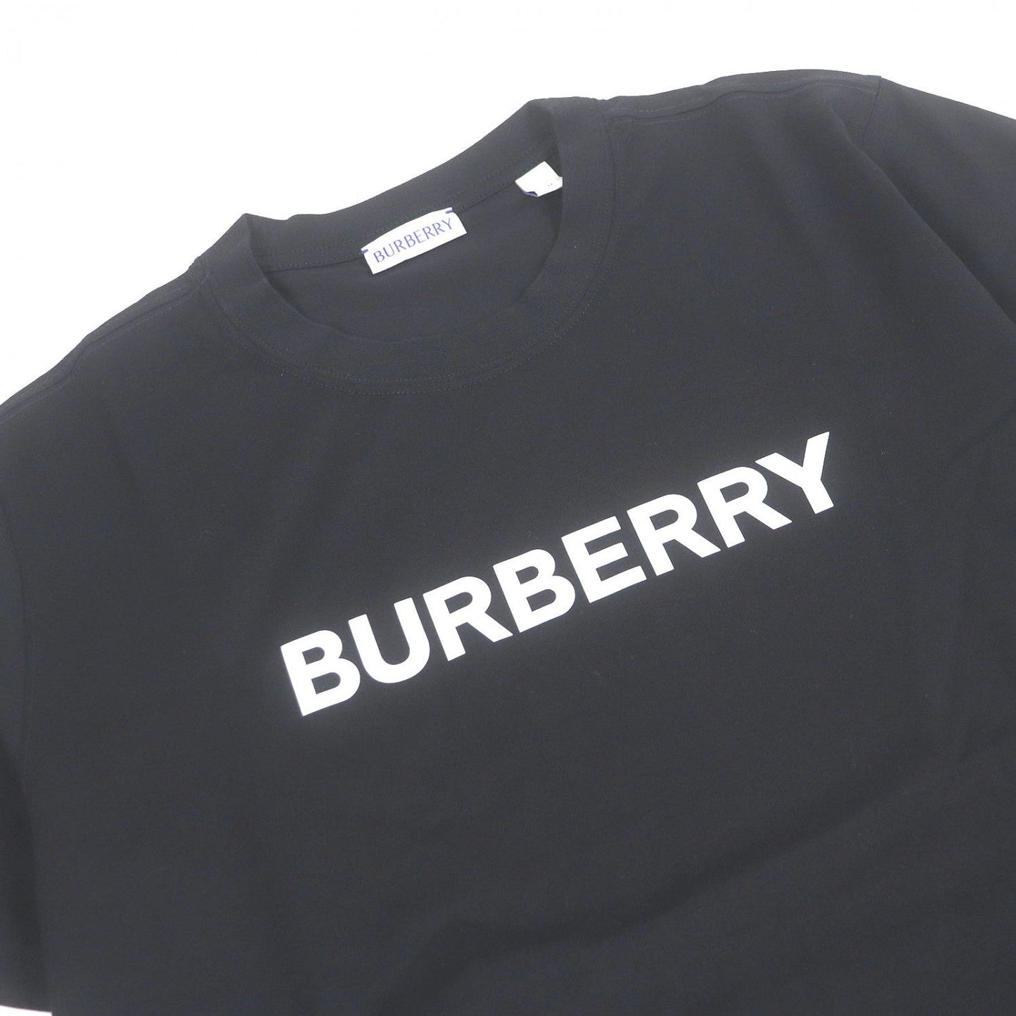BURBERRY – Short Sleeve T-Shirt – Cotton Black size Medium-New