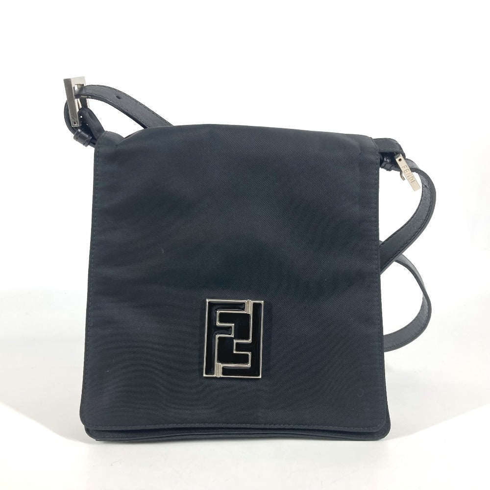 FENDI – FF Logo Nylon Shoulder Bag – Black – Unisex – 100% Authentic Excellent ✨Previously Owned Condition ~27% Off MSRP
