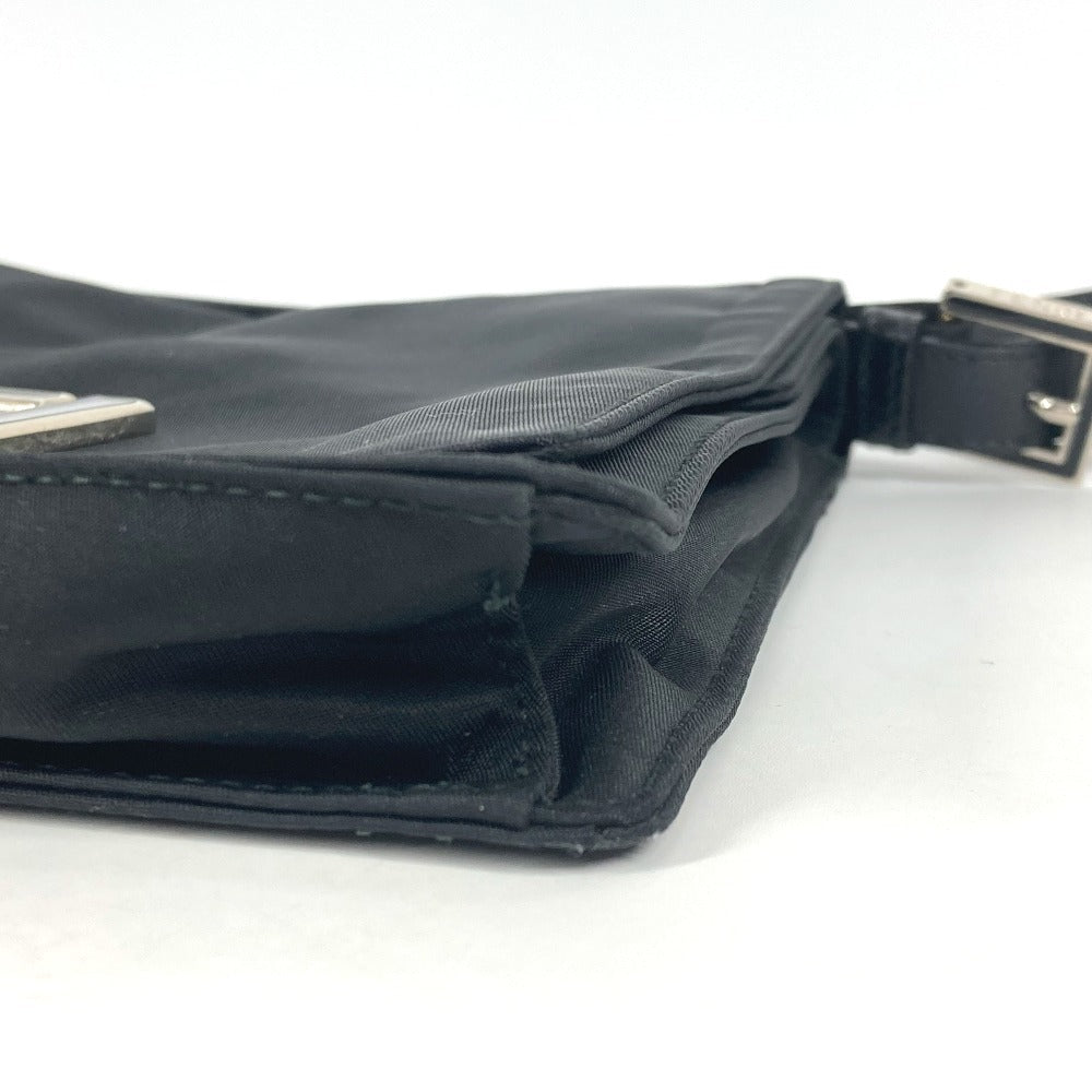 FENDI – FF Logo Nylon Shoulder Bag – Black – Unisex – 100% Authentic Excellent ✨Previously Owned Condition ~27% Off MSRP