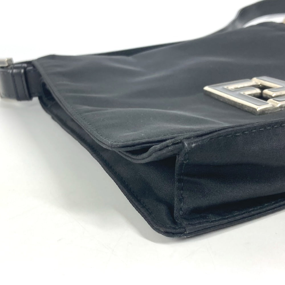 FENDI – FF Logo Nylon Shoulder Bag – Black – Unisex – 100% Authentic Excellent ✨Previously Owned Condition ~27% Off MSRP