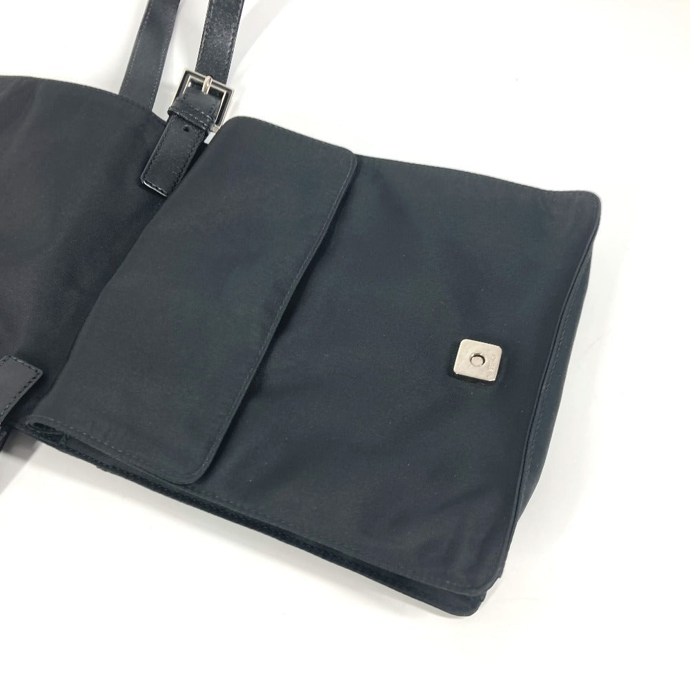 FENDI – FF Logo Nylon Shoulder Bag – Black – Unisex – 100% Authentic Excellent ✨Previously Owned Condition ~27% Off MSRP