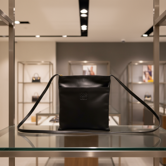 LOEWE – Anagram Logo Shoulder Bag – Brown Leather – Spain – 100% Authentic Previously Owned (Very Good Condition) ~23–30% Off MSRP