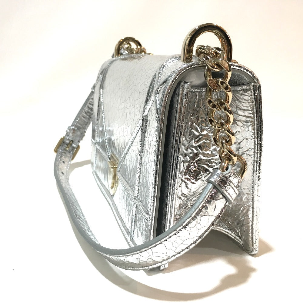 DIOR – Diorama Small Flap Shoulder Bag – Silver Leather – 100% Authentic ✨Previously Owned ~41% Off MSRP