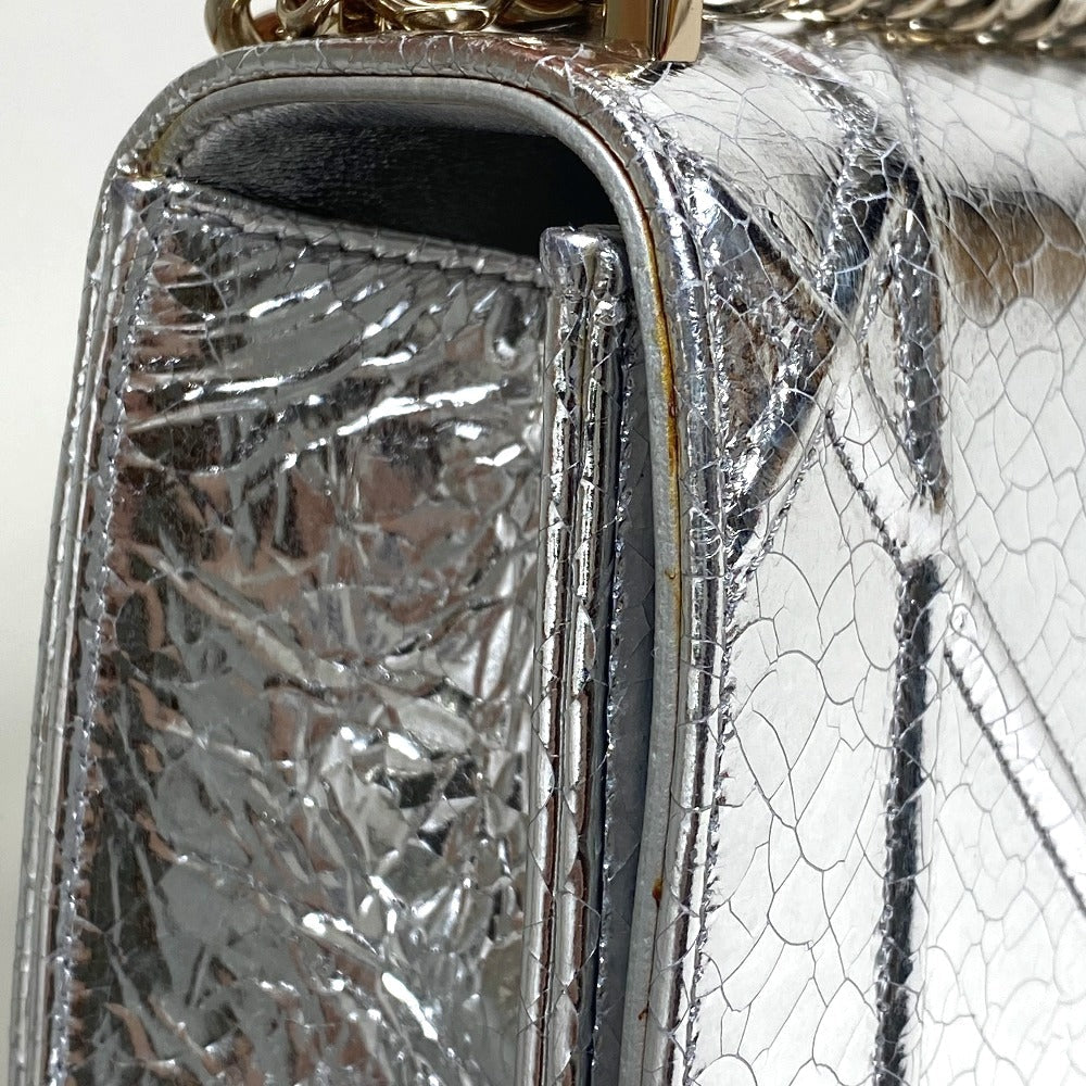 DIOR – Diorama Small Flap Shoulder Bag – Silver Leather – 100% Authentic ✨Previously Owned ~41% Off MSRP