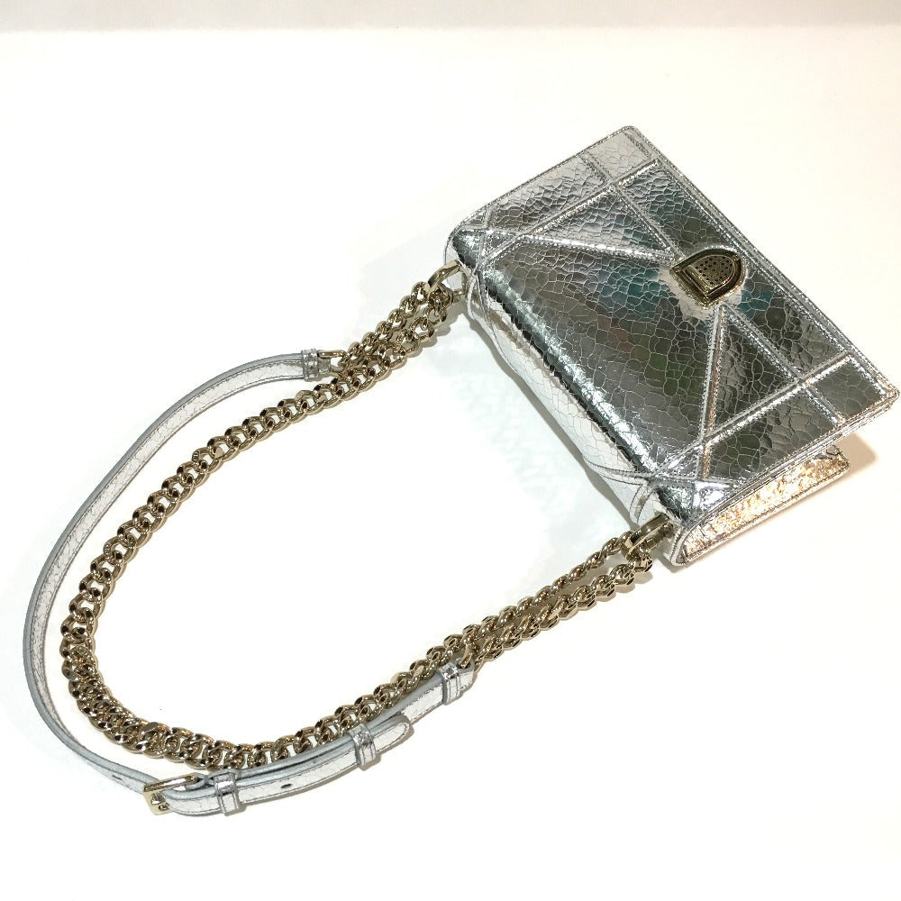 DIOR – Diorama Small Flap Shoulder Bag – Silver Leather – 100% Authentic ✨Previously Owned ~41% Off MSRP