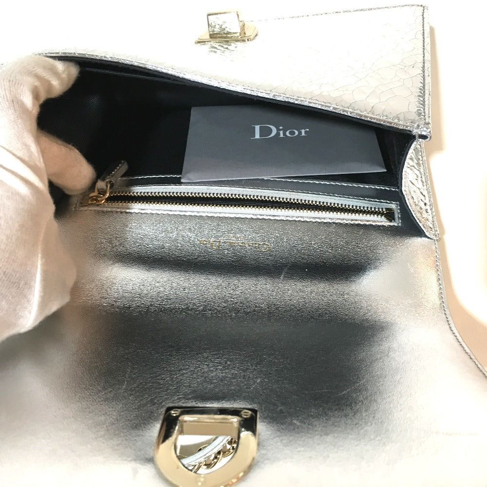 DIOR – Diorama Small Flap Shoulder Bag – Silver Leather – 100% Authentic ✨Previously Owned ~41% Off MSRP