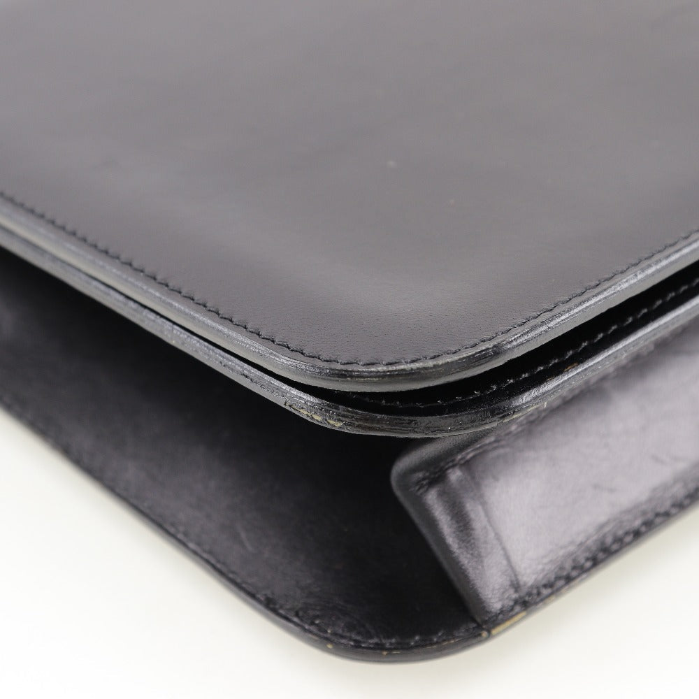 CHANEL vintage Chain Shoulder bag in black calfskin with classic COCO Mark harware ✨Previously Owned Vintage Condition