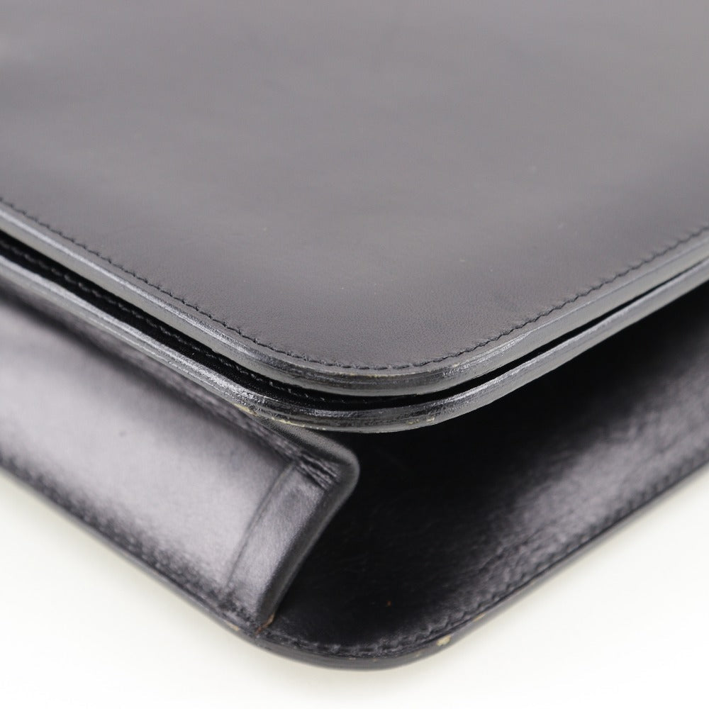 CHANEL vintage Chain Shoulder bag in black calfskin with classic COCO Mark harware ✨Previously Owned Vintage Condition