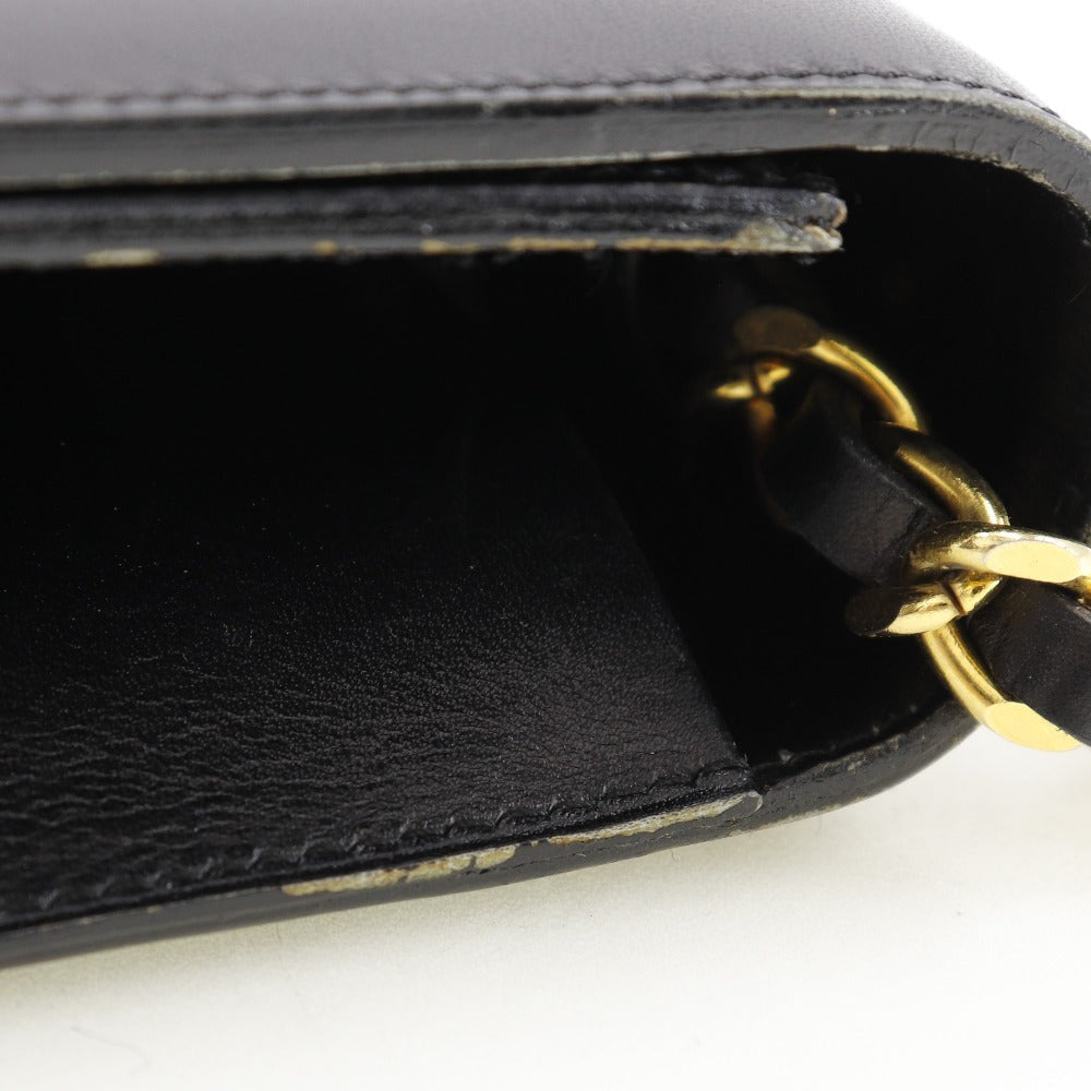 CHANEL vintage Chain Shoulder bag in black calfskin with classic COCO Mark harware ✨Previously Owned Vintage Condition