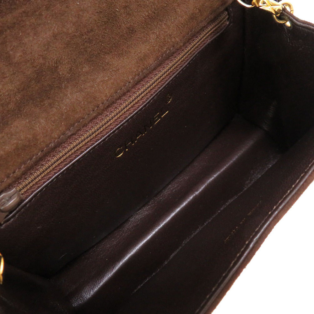 CHANEL – Matelassé Fringe COCO Mark Shoulder Bag – Brown Suede Leather – 100% Authentic ✨Previously Owned AB Rank ~39% Off MSRP