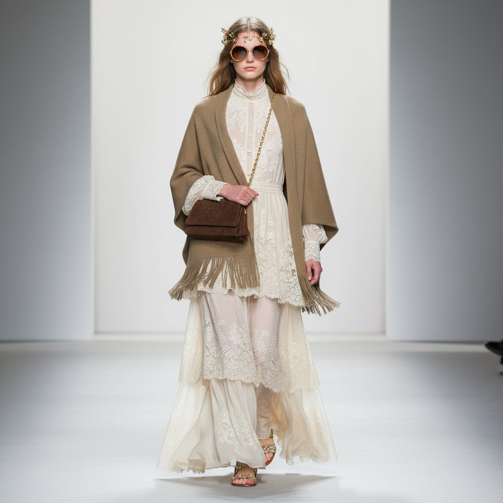 CHANEL – Matelassé Fringe COCO Mark Shoulder Bag – Brown Suede Leather – 100% Authentic ✨Previously Owned AB Rank ~39% Off MSRP