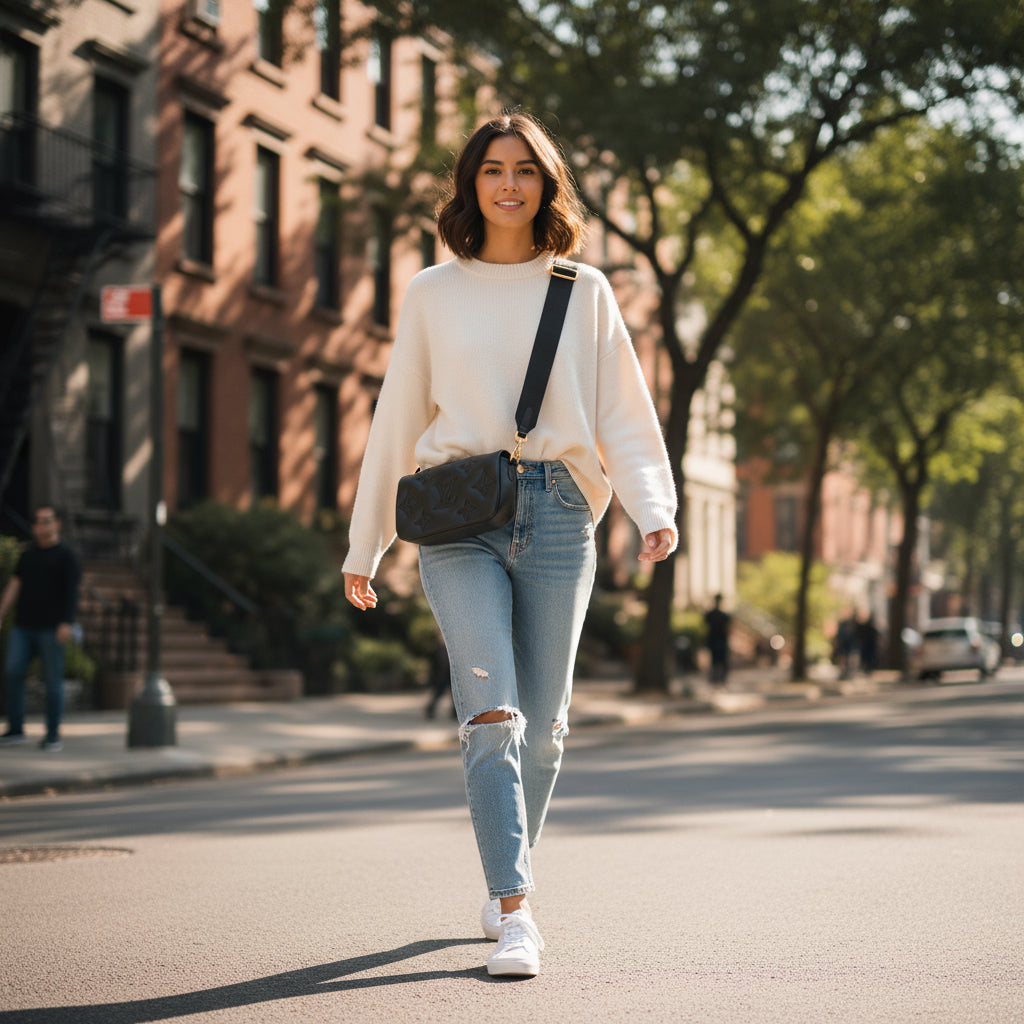 LOUIS VUITTON – Shoulder Bag – Monogram Bubblegram Wallet on Strap – Black Leather – 100% Authentic ✨Previously Owned Excellent Condition ~38% Off MSRP