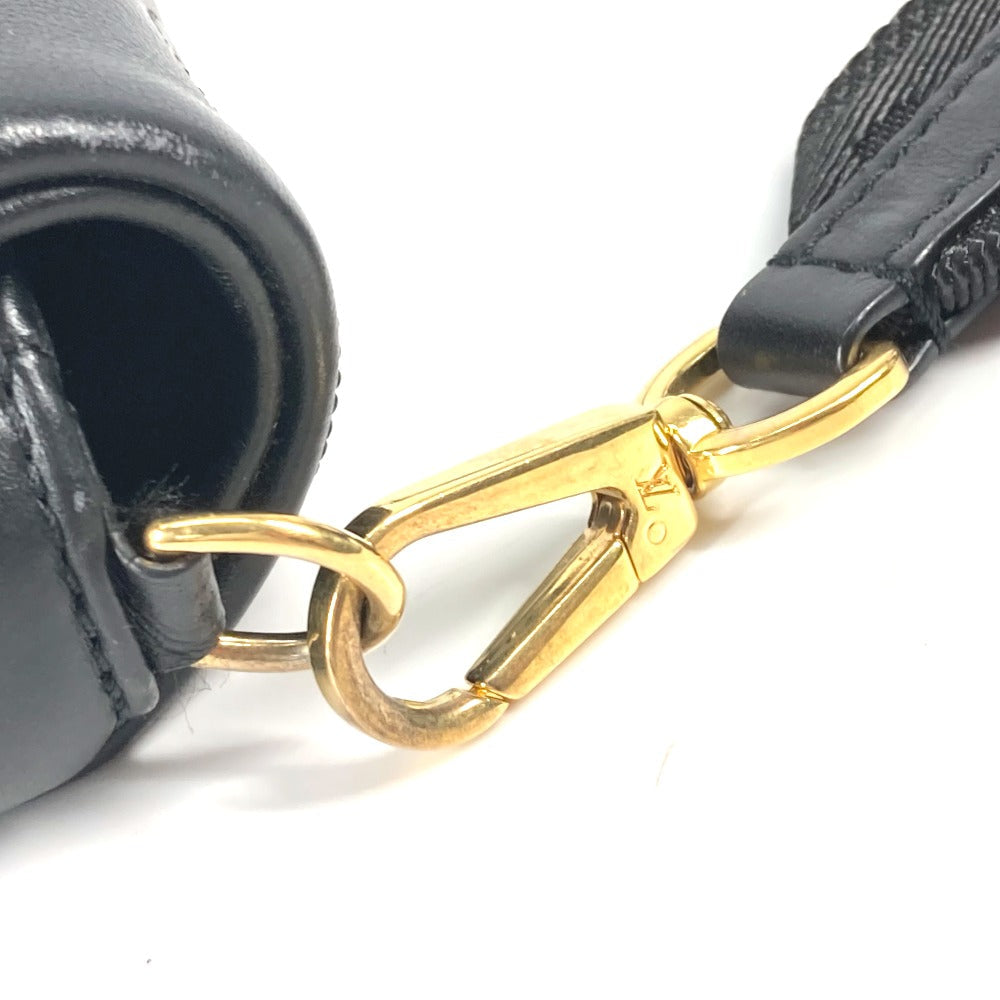 LOUIS VUITTON – Shoulder Bag – Monogram Bubblegram Wallet on Strap – Black Leather – 100% Authentic ✨Previously Owned Excellent Condition ~38% Off MSRP
