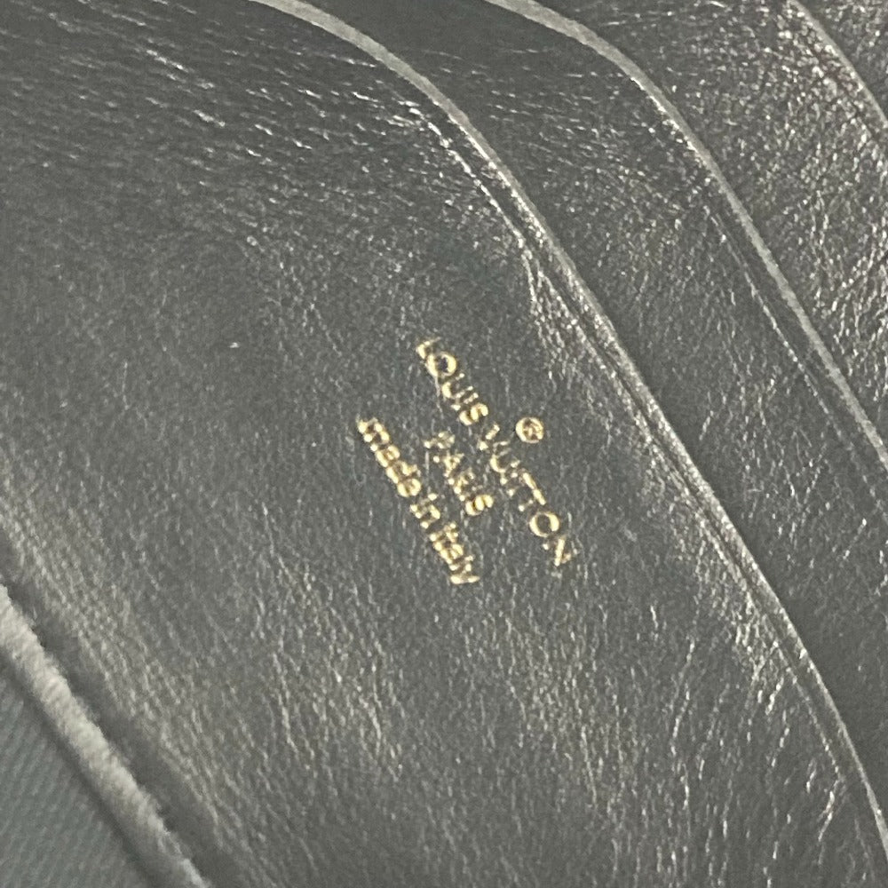 LOUIS VUITTON – Shoulder Bag – Monogram Bubblegram Wallet on Strap – Black Leather – 100% Authentic ✨Previously Owned Excellent Condition ~38% Off MSRP