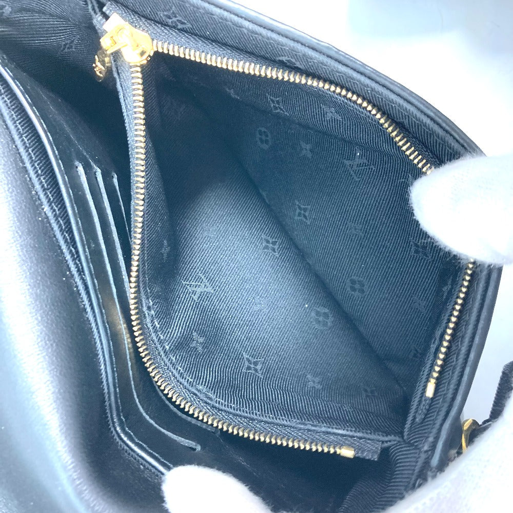 LOUIS VUITTON – Shoulder Bag – Monogram Bubblegram Wallet on Strap – Black Leather – 100% Authentic ✨Previously Owned Excellent Condition ~38% Off MSRP