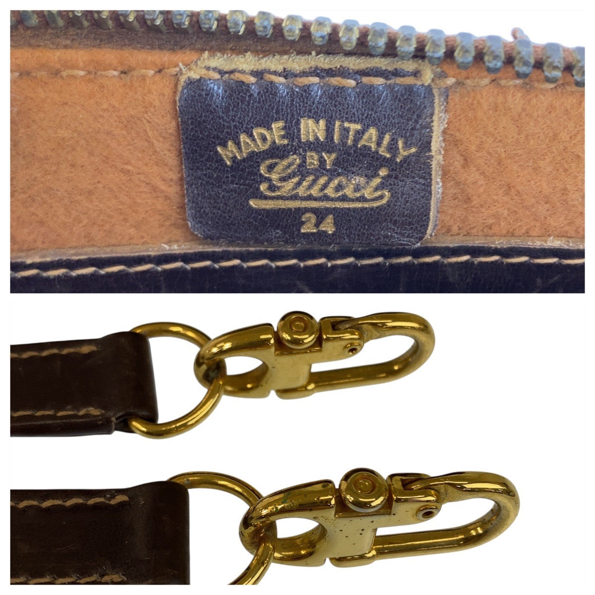 GUCCI – Sherry Line 2-Way Handbag / Tote – Suede &amp; Leather – Brown with Gold Hardware – Modern Collection – 100% Authentic ✨Previously Owned Excellent Condition ~41% Off MSRP