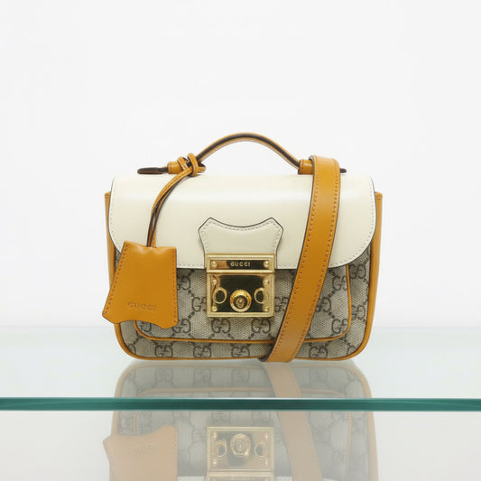 GUCCI – GG Supreme 2-Way Handbag & Clutch 100% Authentic ✨Previously Owned Excellent Condition ~33% Off MSRP