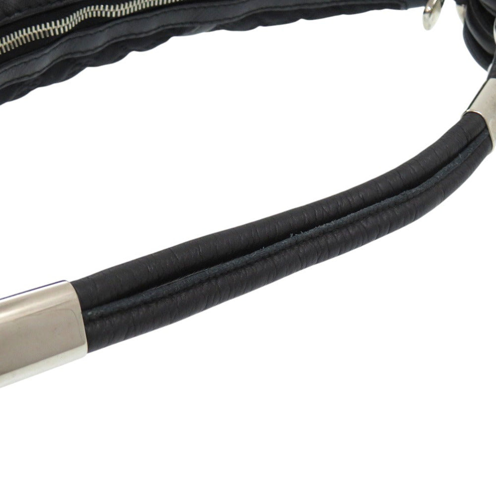 GUCCI – GG Logo One-Belt Fringe Bamboo Horsebit Hobo – Black Nylon – Modern Collection – 100% Authentic ✨Previously Owned Excellent Condition