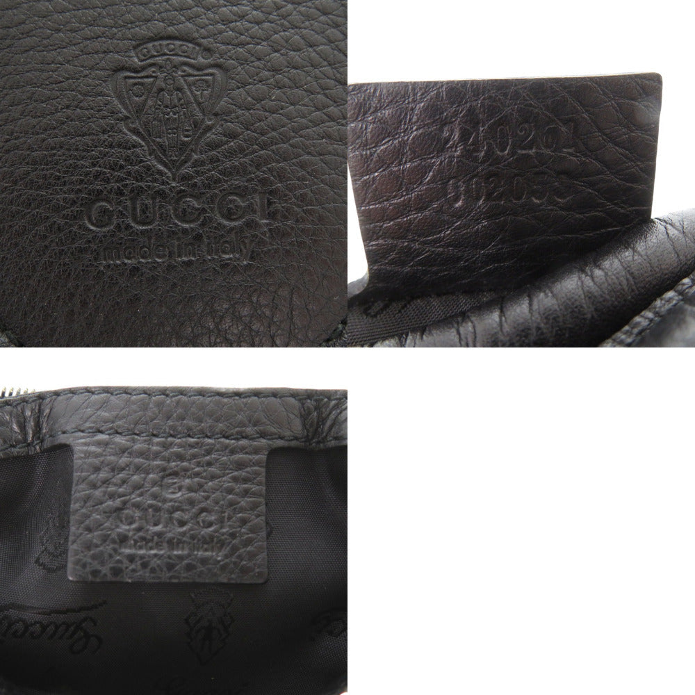 GUCCI – GG Logo One-Belt Fringe Bamboo Horsebit Hobo – Black Nylon – Modern Collection – 100% Authentic ✨Previously Owned Excellent Condition