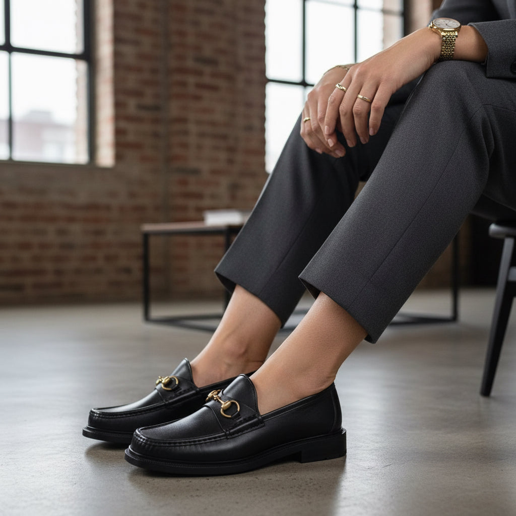 GUCCI – Leather Loafers – Black – Men’s Size 8.5 – 100% Authentic ✨Previously Owned Near Mint Condition ~45% Off MSRP