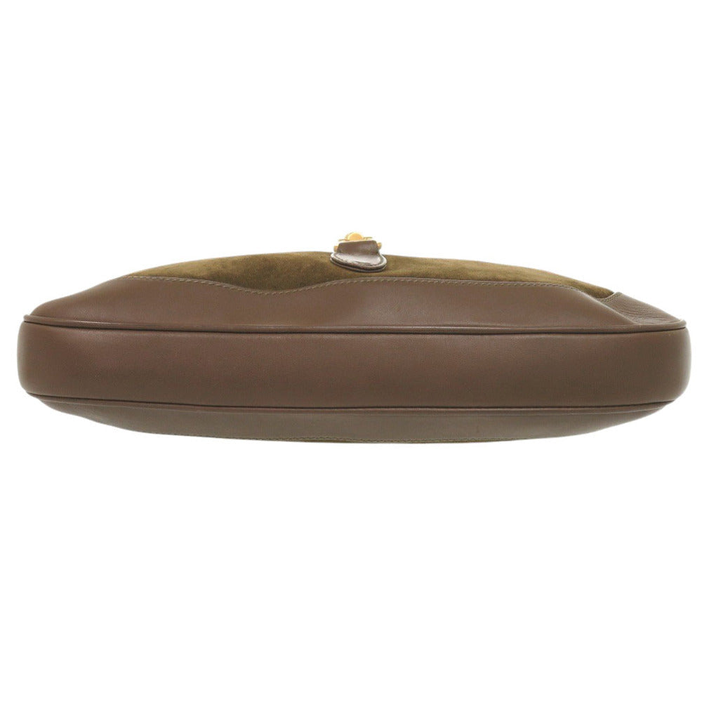 GUCCI – Jackie Shoulder Bag – Vault Vintage, Brown Suede & Leather – Italy – 100% Authentic ✨Previously Owned Almost New Condition ~59.7% off MSRP.