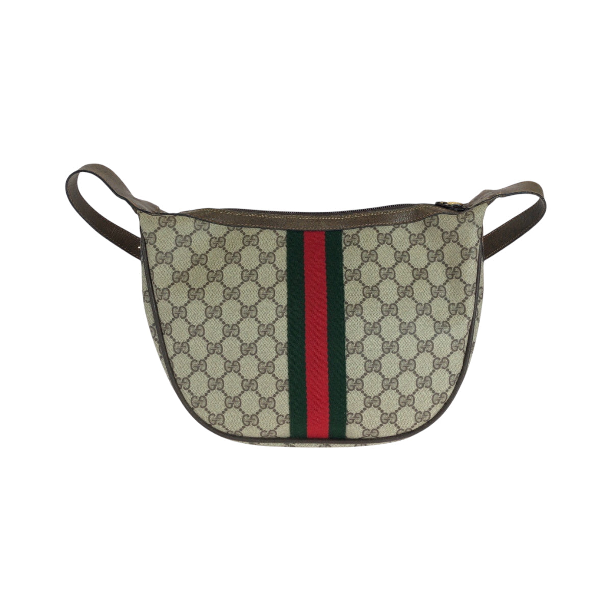 GUCCI – Sherry Line Old Gucci Shoulder Bag – GG Supreme Canvas Beige – Italy – 100% Authentic ✨Previously Owned Very Good Condition ~68% Off MSRP