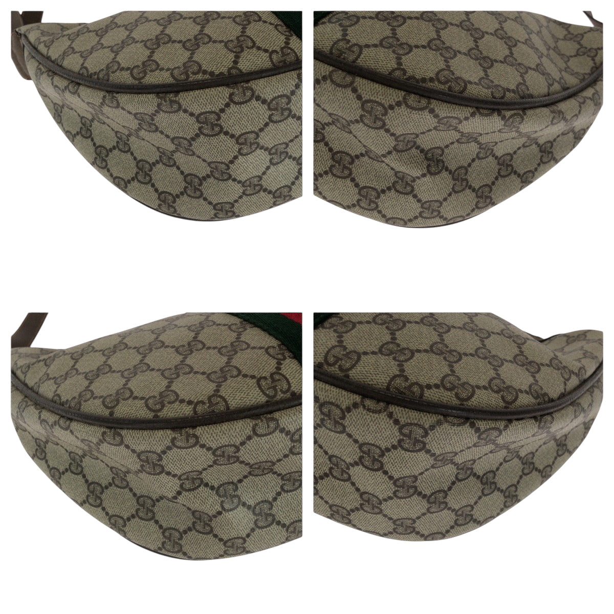 GUCCI – Sherry Line Old Gucci Shoulder Bag – GG Supreme Canvas Beige – Italy – 100% Authentic ✨Previously Owned Very Good Condition ~68% Off MSRP