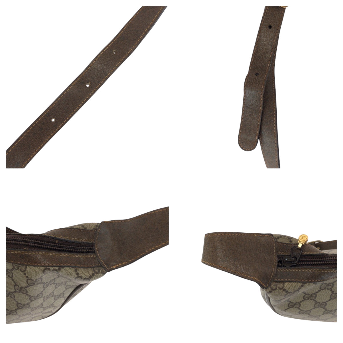 GUCCI – Sherry Line Old Gucci Shoulder Bag – GG Supreme Canvas Beige – Italy – 100% Authentic ✨Previously Owned Very Good Condition ~68% Off MSRP