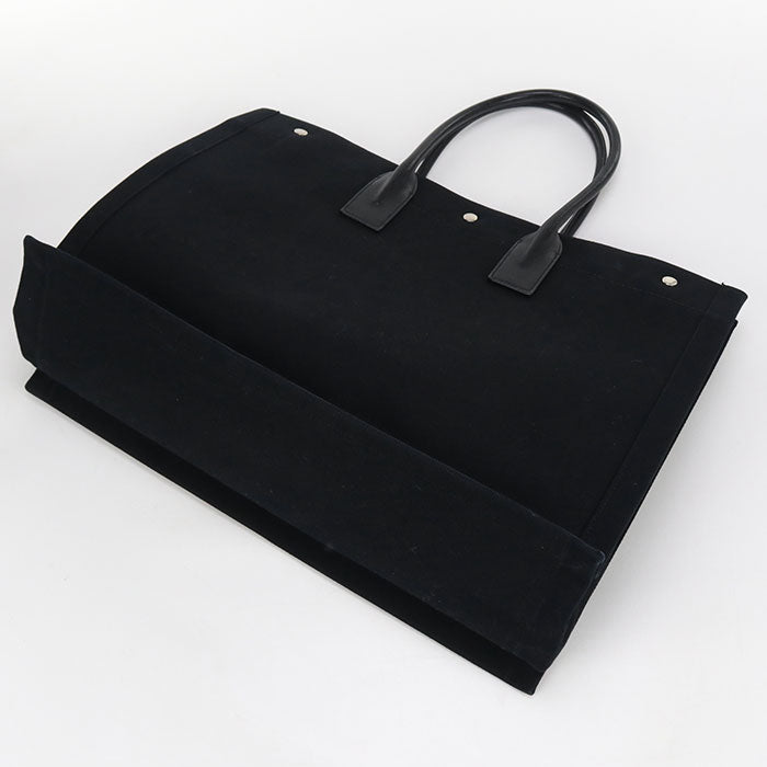 SAINT LAURENT – Rive Gauche Tote Bag – Black Canvas – Italy 100% Authentic ✨Previously Owned Very Good Condition ~51% Off MSRP