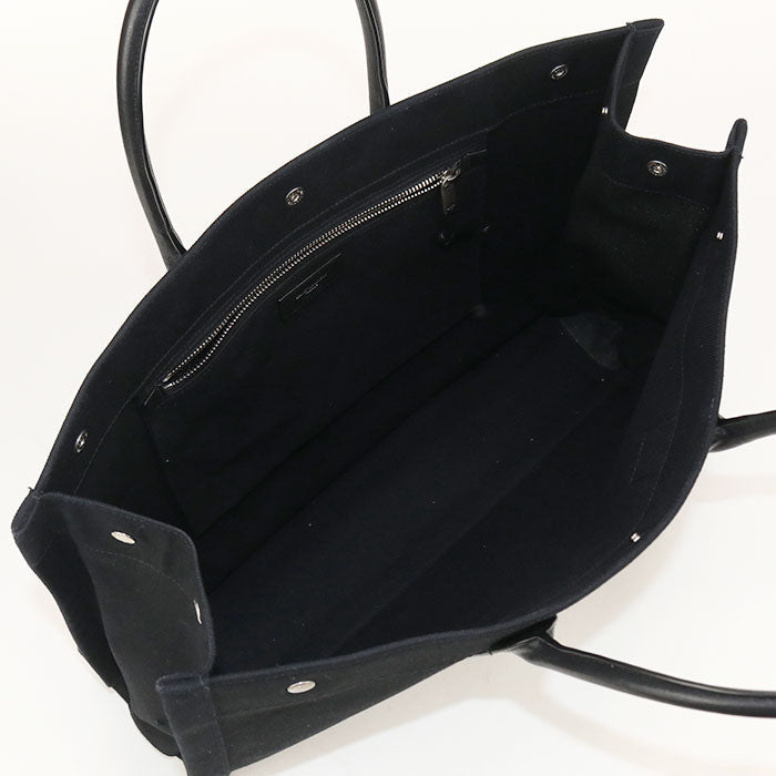 SAINT LAURENT – Rive Gauche Tote Bag – Black Canvas – Italy 100% Authentic ✨Previously Owned Very Good Condition ~51% Off MSRP
