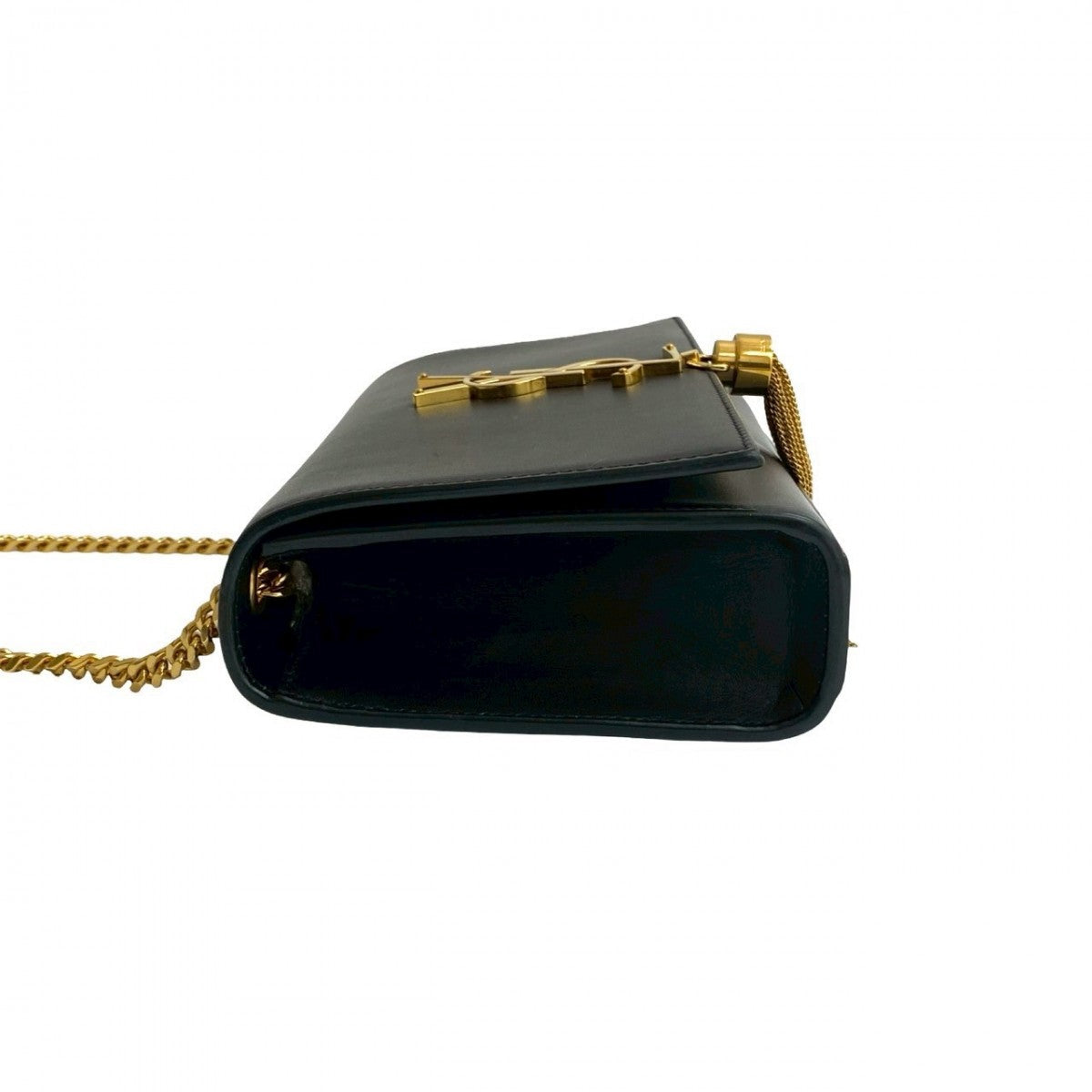 YVES SAINT LAURENT – Cassandra YSL Logo Shoulder Bag – Black Leather – Italy – 100% Authentic ✨Previously Owned Very Good Condition ~41% Off MSRP