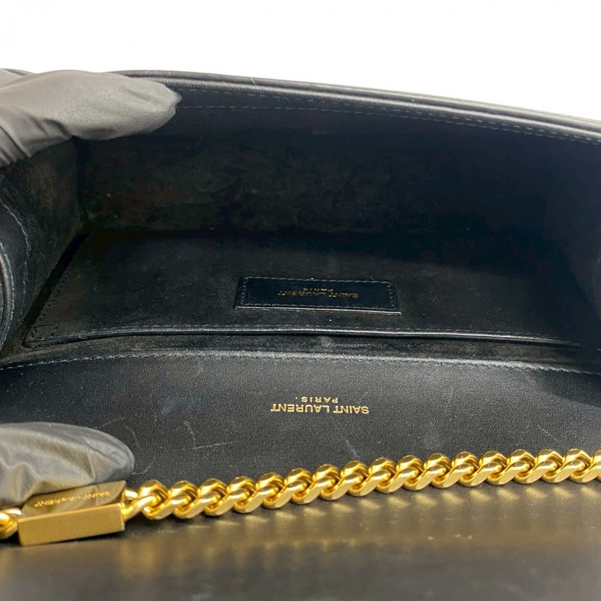YVES SAINT LAURENT – Cassandra YSL Logo Shoulder Bag – Black Leather – Italy – 100% Authentic ✨Previously Owned Very Good Condition ~41% Off MSRP