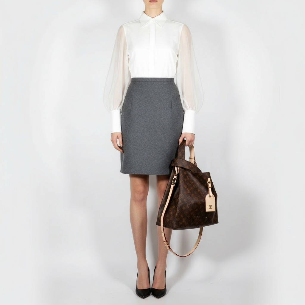 LOUIS VUITTON – Atlantis GM Tote / 2-Way Shoulder Bag – Monogram Canvas Brown – France – 100% Authentic ✨Previously Owned Very Good Condition ~46% Off MSRP