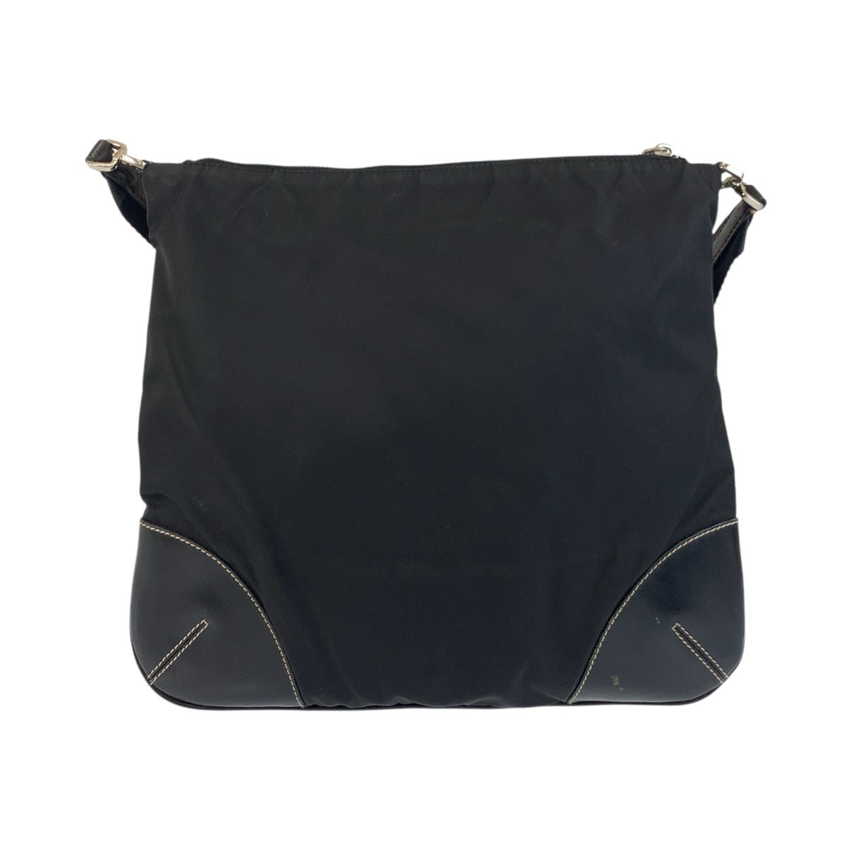 PRADA – Triangle Logo Pochette Shoulder Bag – Black Nylon Leather – Italy – 100% Authentic ✨Previously Owned Excellent Condition ~44% Off MSRP