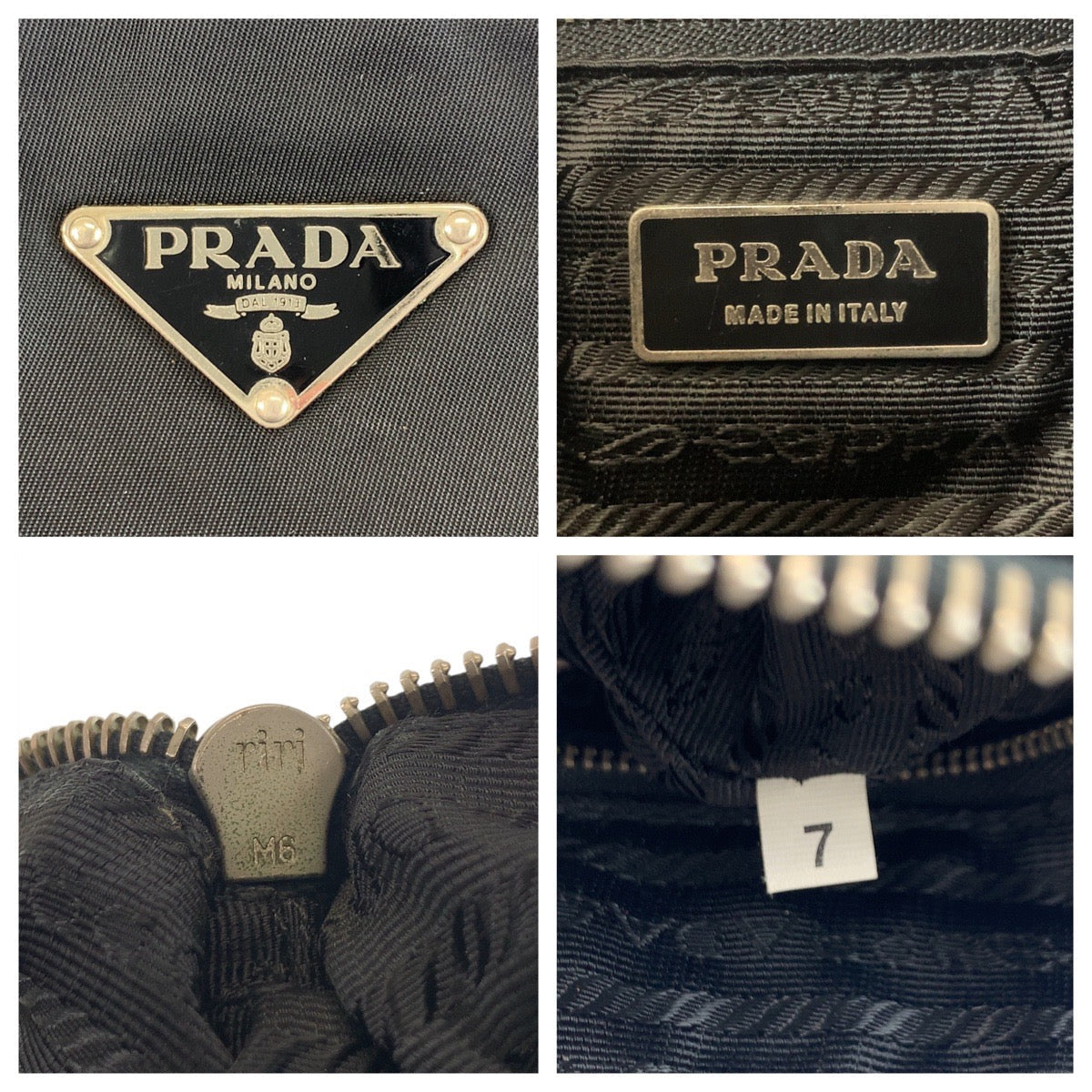 PRADA – Triangle Logo Pochette Shoulder Bag – Black Nylon Leather – Italy – 100% Authentic ✨Previously Owned Excellent Condition ~44% Off MSRP