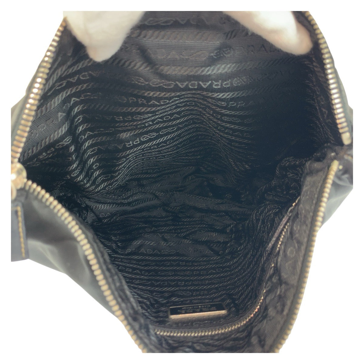 PRADA – Triangle Logo Pochette Shoulder Bag – Black Nylon Leather – Italy – 100% Authentic ✨Previously Owned Excellent Condition ~44% Off MSRP